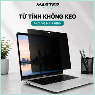 Miếng dán màn hình Macbook Chống nhìn trộm - Trong - Nhám từ tính neo m1,2,3,4,5