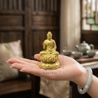 Tượng mini Resin Mẹ Quan Âm - Phật A Di Đà