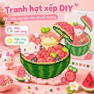 Bộ Hạt Cườm Nung DIY Nhiều Màu Cho Bé – Đồ Chơi Thủ Công Sáng Tạo, Dễ Làm, Rèn Luyện Tập Trung & Kiên Nhẫn