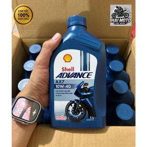 Shell Advance AX7 10W40 0.8L/1L cam kết 100% chính hãng