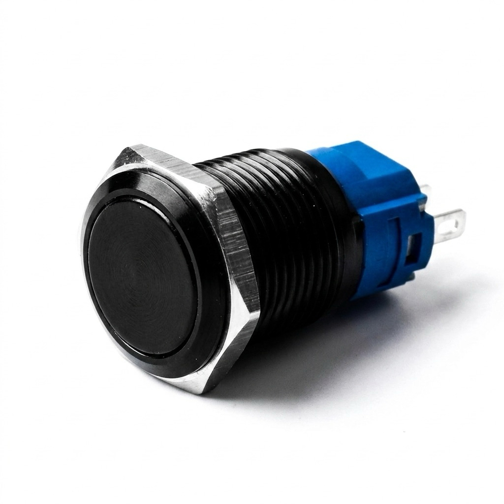 Công Tắc 16m ấn giữ Khoá On/Off  /16mm  Giữ trạng thái - Vỏ Cao Cấp Đẹp sang trọng {2 cái }
