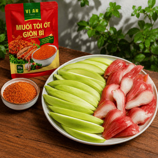 Muối Tỏi Ớt Vị An - Hũ 100G, Bí Quyết Giòn Bì Nhanh, Ướp Thịt - Hải Sản - Chấm Trực tiếp ( Thơm ngon - Tiệt kiệm ).