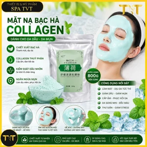 MẶT NẠ BẠC HÀ COLLAGEN, MẶT NẠ BẠC HÀ CHO DA DẦU DA MỤN GÓI 800G