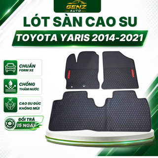 THẢM LÓT SÀN CAO SU xe Toyota Yaris 2014 -> 2021 - Hàng cao su đúc cao cấp, dễ lau chùi