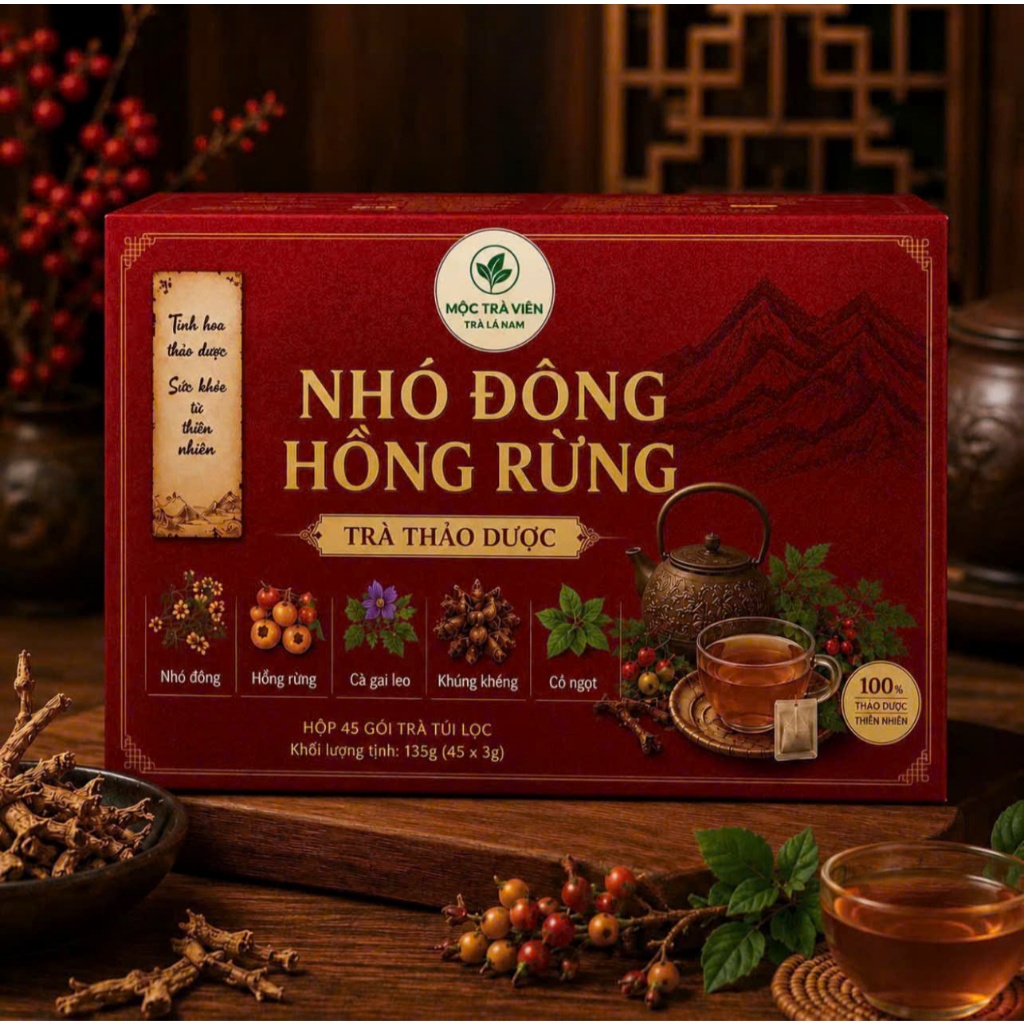 Trà Nhó Đông - Hồng Rừng - H/TRỢ B.VỆ  GAN -GIẢI Đ.ỘC - TĂNG CƯỜNG CHỨC NĂNG GAN