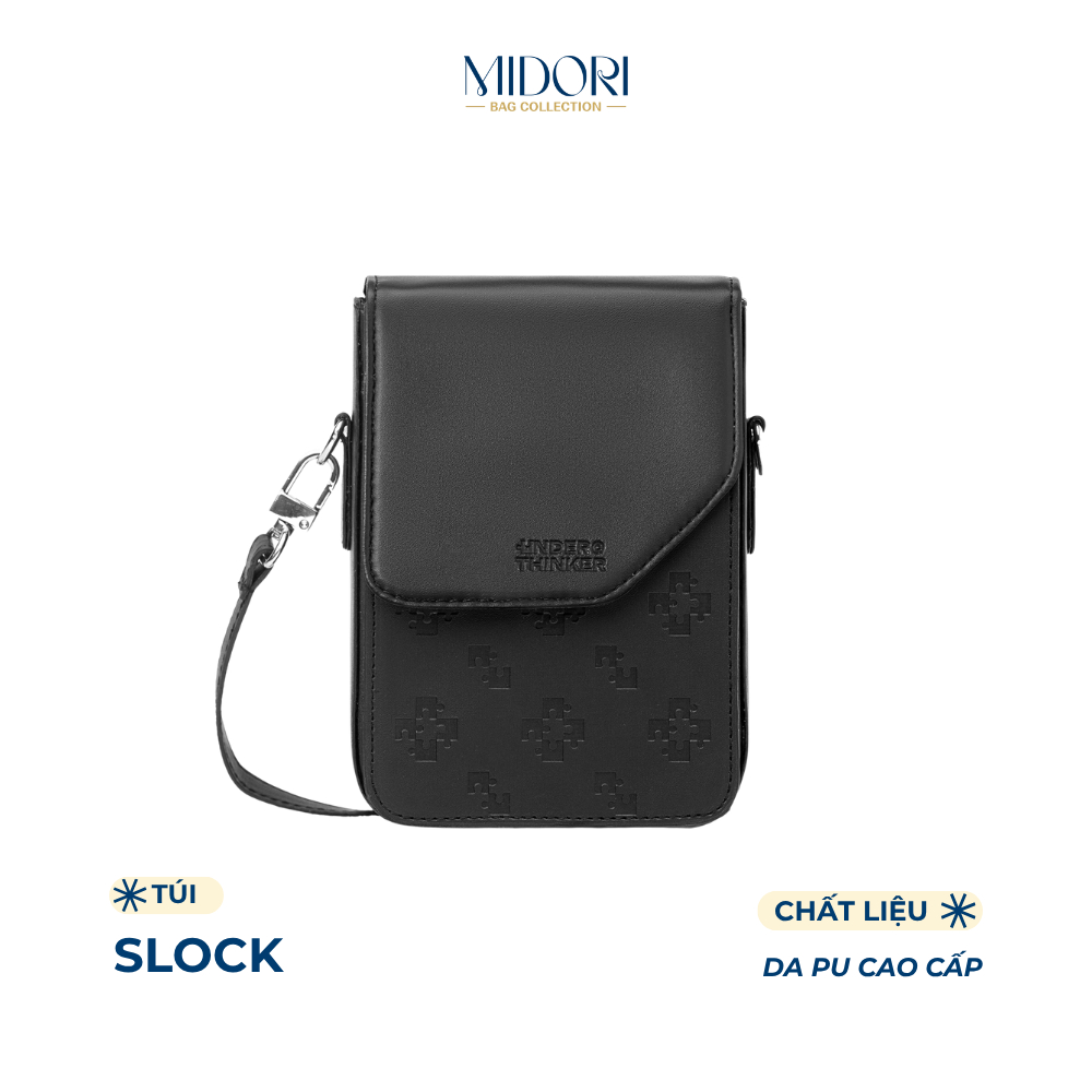 Túi Xách Da PU SLOCK Đeo Chéo Nam Nữ Monogram Đựng Điện Thoại Đi Chơi Tiệc | MIDORI BAG COLLECTION