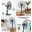 Quạt lửng, quạt điện Vinawind cánh 400mm điều chỉnh độ cao tiết kiệm điện gia đình
