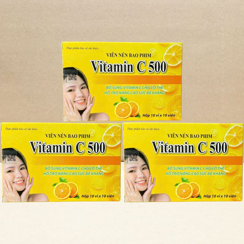 Combo 3 Hộp Vitamin C 500 Vỉ - Rostex - Takarai - Vitamin Chữa Lành