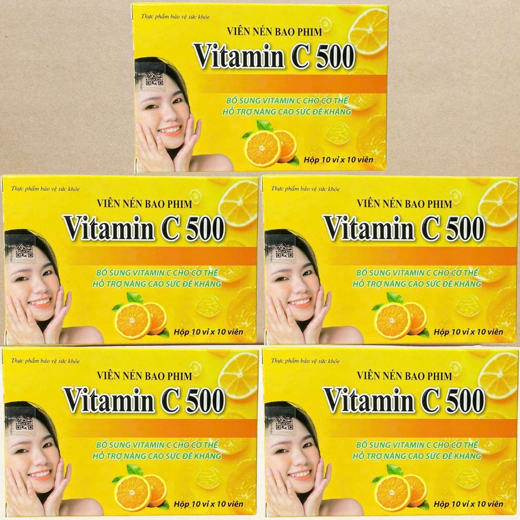 Combo 5 Hộp Vitamin C 500 Vỉ - Rostex - Takarai - Vitamin Chữa Lành