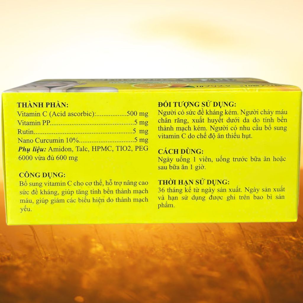 Vitamin C 500 Vỉ - Rostex - Takarai - Vitamin Thanh Lọc
