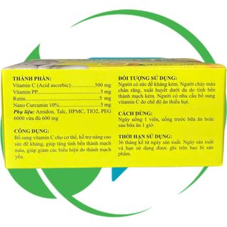 Vitamin C 500 Vỉ - Rostex - Takarai - Vitamin Phục Hồi