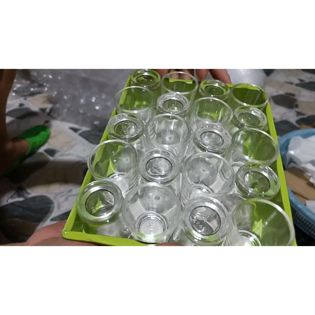 Set 20 Cốc Ly Uống Rượu Nhựa Mika, Ly Uống Rượu Giả Thủy Tinh 30ml