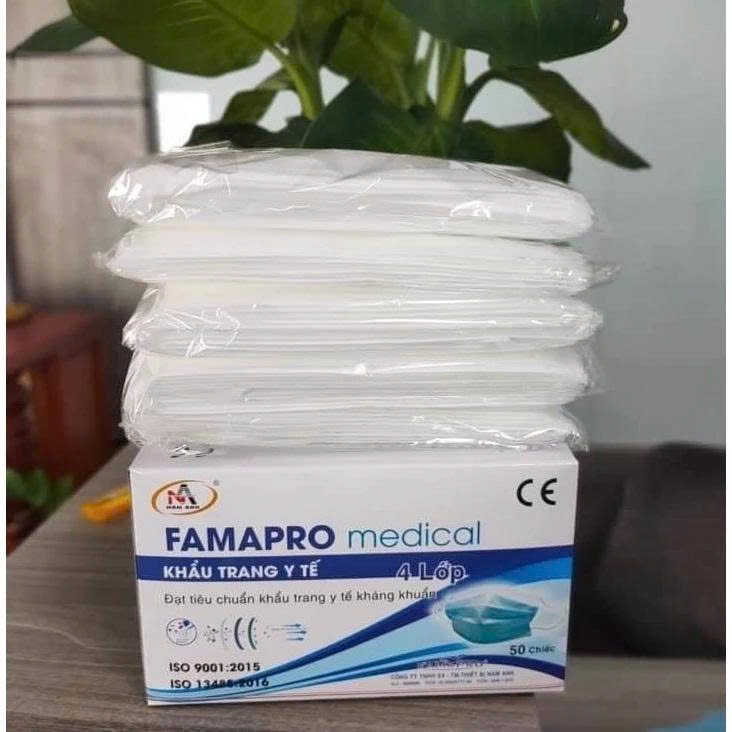 [COMBO 5 HỘP] Hộp 50 Khẩu Trang Nam Anh Mask, Chất Liệu Êm, Dễ Chịu