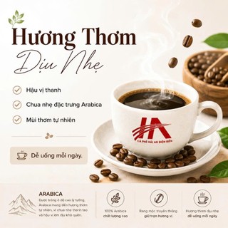 Bột Cà Phê Arabica Rang Mộc Hải An Nguyên Chất – Bột Cà Phê Arabica Mộc, Thơm Tự Nhiên, Gu Đậm Vị