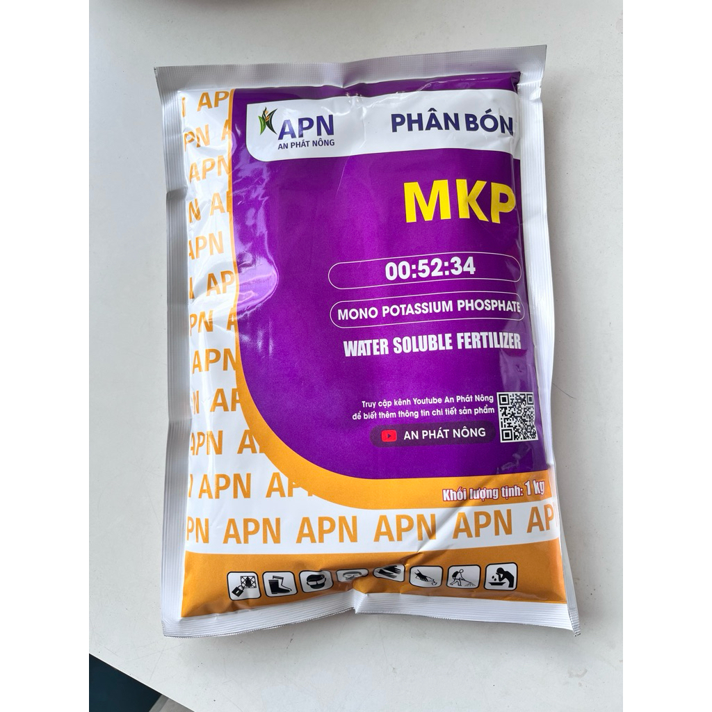 phân bón lá MKP APN(1kg)-Già lá, Chặn đọt, kích thích phân hoá mầm hoa