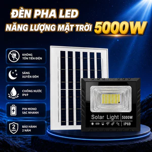 Đèn Năng Lượng Mặt Trời - Công Suất 5000W - Vỏ Nhựa ABS-Chống Nước IP69 - Không tốn tiền điện. An toàn Tự động bật/tắt