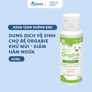 Dung dịch vệ sinh cho bé Orgabie - Khử mùi & Giảm hăm ngứa cho bé trai và bé gái