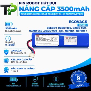 (DUNG LƯỢNG 3500 MAH )PIN  ROBOT HÚT BỤI ECOVACS DEEBOT OZMO 900, OZMO 920,  OZMO 960 ,OZMO 930 , N8 , N8PRO , N8PRO +