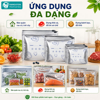 Combo sỉ 50 túi thực phẩm zip bạc đa năng, bảo quản hạt, trà, bánh kẹo và nhiều loại thực phẩm khác
