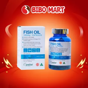 Viên Uống Dầu Cá Careline Fish Oil 100 Viên Bổ Sung DHA Tự Nhiên - Bibo Mart