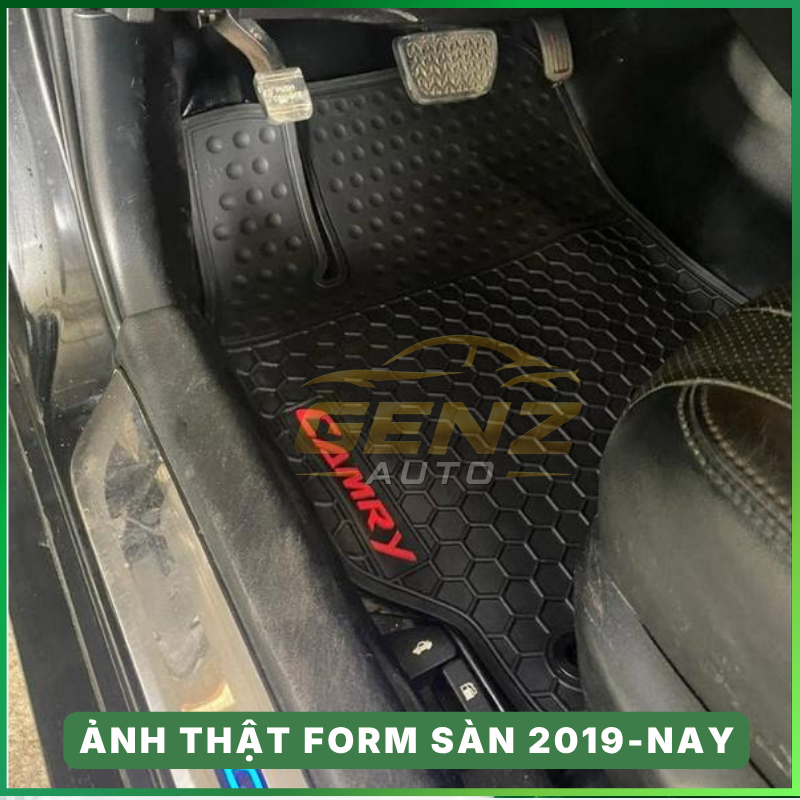 THẢM LÓT SÀN CAO SU xe Toyota Camry đời 2006 -> 2018, 2019 -> nay không mùi, dễ vệ sinh, chuẩn form xe