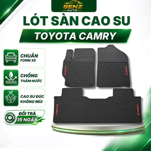 THẢM LÓT SÀN CAO SU xe Toyota Camry đời 2006 -> 2018, 2019 -> nay không mùi, dễ vệ sinh, chuẩn form xe