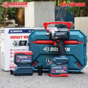 Máy Siết Mở Ốc Ô Tô Siêu Khỏe BS BOSSUN BS-IW750N, Lực Siết 750N.m, Chỉnh Tốc 3 Cấp - Không Than