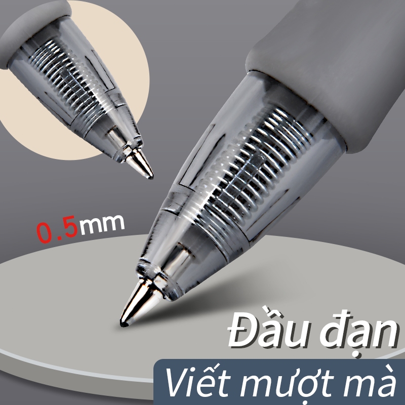 Bộ 20 cây bút gel GP1008 đầu 0.5mm thay ruột luyện viết chữ Hán học sinh văn phòng tay cầm mềm