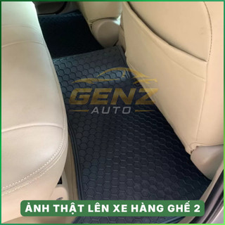 THẢM LÓT SÀN CAO SU xe Fortuner 2017 -> NAY thiết kế vừa vặn không mùi dễ dàng vệ sinh, mẫu 3 hàng chữ đỏ HL