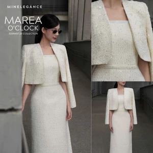 MINELEGÁNCE | VÁY CỔ TIM CÁCH ĐIỆU DÁNG DÀI, SANG TRỌNG, THANH LỊCH - MIN388