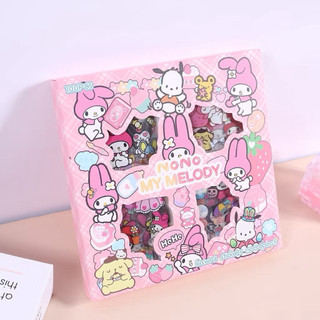 Hộp 100 Tấm Nhãn Dán Sticker, Họa Tiết Hoạt Hình Siêu Dễ Thương, Dán Trang Trí Sách Vở, Đồ Chơi