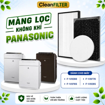 Lọc Panasonic: F- VXG65, VXF65, VXE60, VXF70-N, VXG60,.. Màng Lọc Hepa, Màng Lọc Than
