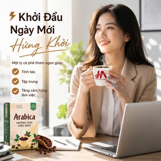 Bột Cà Phê Arabica Rang Mộc Hải An Nguyên Chất 500g – Bột Cà Phê Arabica Mộc, Thơm Tự Nhiên, Gu Đậm Vị