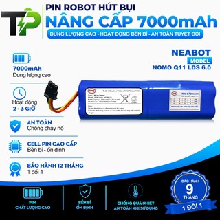 PIN ROBOT HÚT BỤI NEABOT NOMO Q11 LDS 6.0 NÂNG CẤP DUNG LƯỢNG 7000 MAH BẢO HÀNH 9 THÁNG