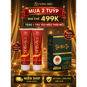 COMBO 2 GEL GỪNG QUẾ SDBODY TẶNG 1 TRÀ TÁO MÈO THẢI MỠ