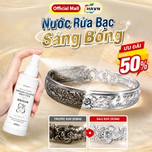 Nước rửa trang sức bạc dung dịch làm sáng bóng bạc như mới 200ml