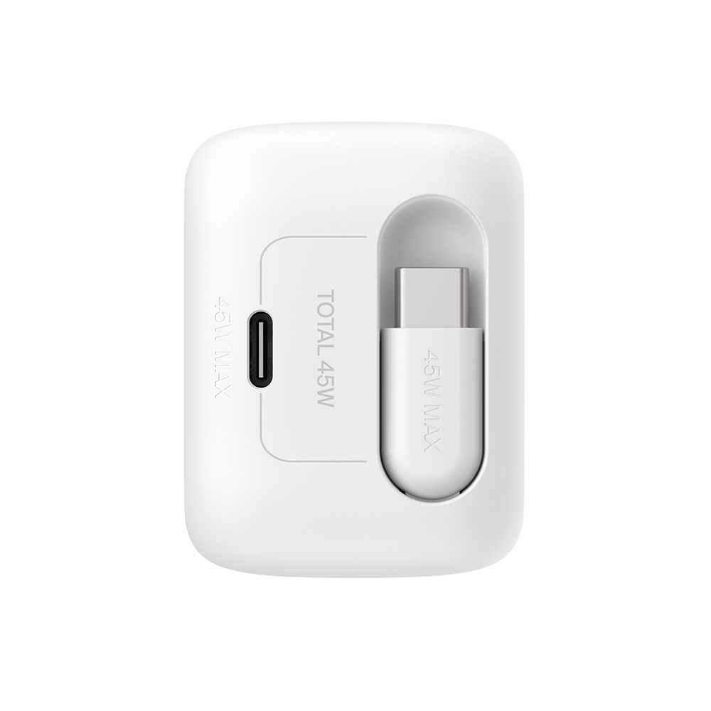 Củ Sạc Belkin GaN 45W 2 Cổng USB-C PD 3.1 PPS Kèm Cáp Rút 0.8m Sạc Nhanh iPhone iPad MacBook | BigBuy360 - bigbuy360.vn