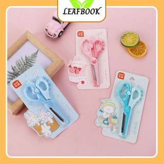 LEAFBOOK Kéo Trợ Lực ShiF 1237 An Toàn Cho Học Sinh – Lưỡi Thép Không Gỉ, Cắt Giấy Thủ Công Dễ Dàng