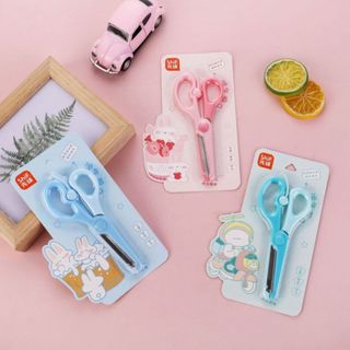 LEAFBOOK Kéo Trợ Lực ShiF 1237 An Toàn Cho Học Sinh – Lưỡi Thép Không Gỉ, Cắt Giấy Thủ Công Dễ Dàng