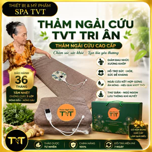 THẢM NGẢI CỨU NÂU TVT TRI ÂN 150x60CM - NÓNG SÂU 3 LỚP, GỪNG NGẢI THẢO DƯỢC, BH 36 THÁNG