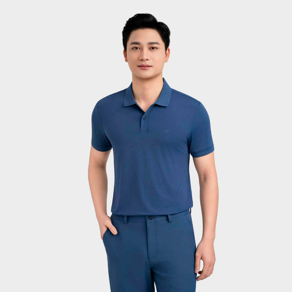 Áo Polo Nam Họa Tiết Insidemen Regular Fit Polyamide cao cấp, mát lạnh, đàn hồi, ôm dáng IPS063MAH0