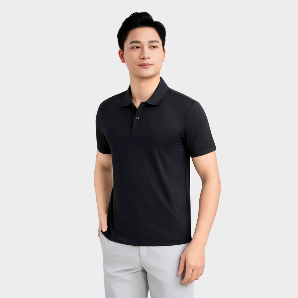 Áo Polo Nam Họa Tiết Insidemen Regular Fit Polyamide cao cấp, mát lạnh, đàn hồi, ôm dáng IPS063MAH0
