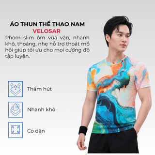 Áo Thun Nam Thể Thao Velosar RTS-60059 Đa Năng Thoải Mái, Thấm Hút, Nhanh Khô