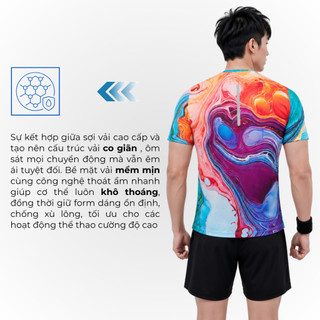 Áo Thun Nam Thể Thao Velosar RTS-60059 Đa Năng Thoải Mái, Thấm Hút, Nhanh Khô