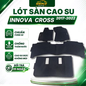 THẢM LÓT SÀN CAO SU xe Toyota Innova 2006 -> 2015, 2017 -> 2022 cao su đúc cao cấp không mùi, dễ vệ sinh