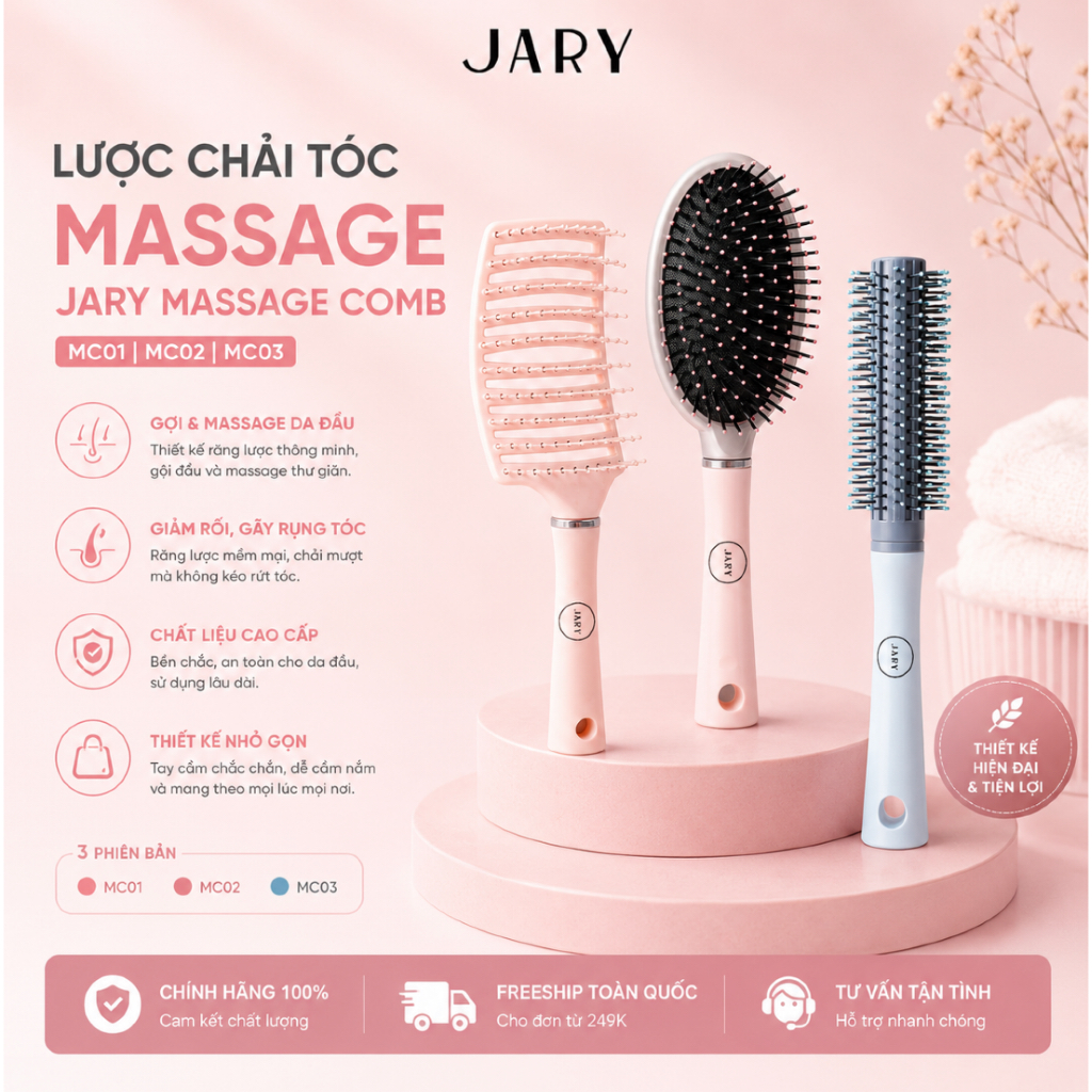 Lược chải tóc Jary Massage Comb