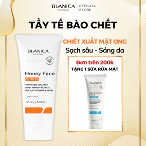 Tẩy tế bào chết da mặt BLANICA chiết xuất mật ong lên men hỗ trợ làn da mịn màng trắng sáng 120g