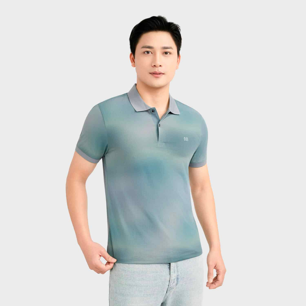Áo Polo Nam Lưới Insidemen Regular Fit hiệu ứng Gradient độc đáo, thoáng khí, khô nhanh IPS251AS0
