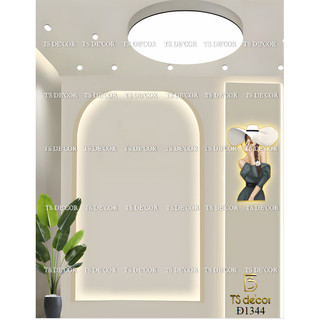 Phông nền livestream TS Decor, background chụp ảnh dạng góc giúp không gian rộng rãi in 3D/5D đủ kích thước
