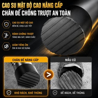 Thang rút đơn 1,9 - 5,9m REAIM Thang Rút Nhôm Inox  tải 300kg an toàn cho gia đình Bảo hành 5 năm